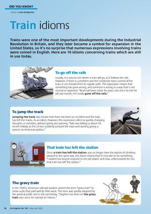 Extrait GE132|Train Idioms