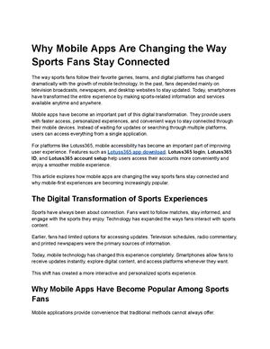 Why Mobile Apps Are Changing The Way
