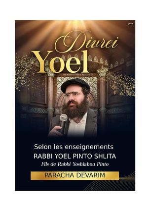 Rabbi Yoel - Cours du lundi - Paracha Devarim