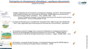 Entreprises et Changement Climatique