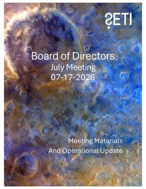 Board Package For July 2026