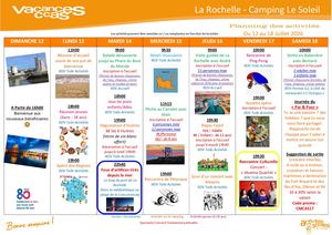 Semaine Du 12 Au 18 Juillet (S29)