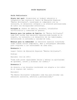 Guión Televisivo