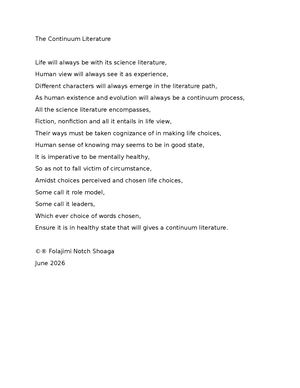 The Continuum Literature