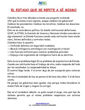 El Estado Que Se Repite A Sí Mismo