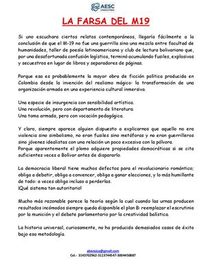 La Farsa Del M19