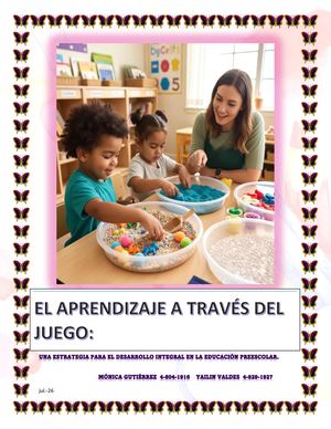 El aprendizaje a través del juego en la educación preescolar