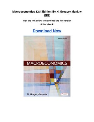 Macroeconomics 12th Edition By N Gregory Mankiw Pdf