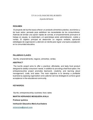 T F 10 2 4 El Parche Del Burrito Alimentación Saludable