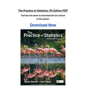 The Practice Of Statistics 7th Edition Pdf