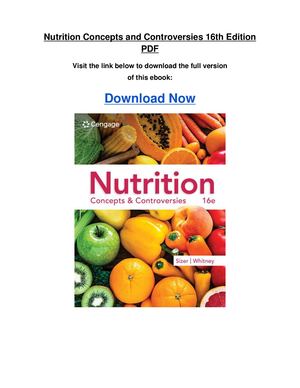 Nutrition Concepts And Controversies 16th Edition Pdf