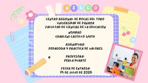 Examen De Pedagogia Y Practica De Valores