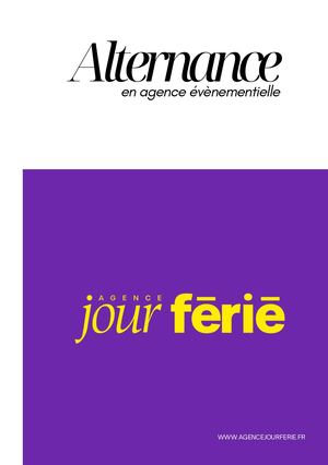 Rapport D'alternance