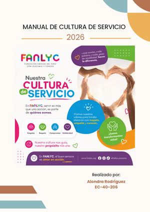 Manual De Cultura De Servicio Alondra Rodriguez