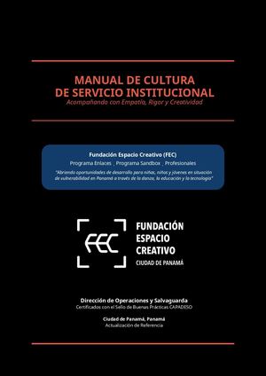 Manual De Cultura De Servicio Fec