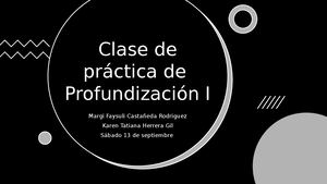 Clase De Práctica De Profundización I