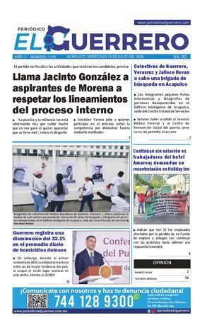 Miércoles 15 de julio del 2026