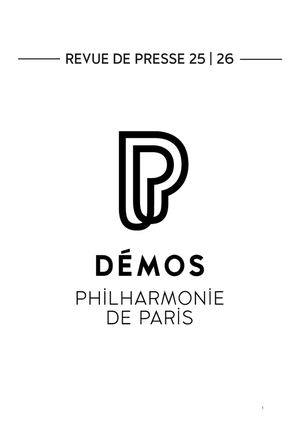 Revue de presse Démos 2025-26