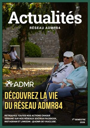 Newsletter ADMR de Vaucluse – 1er semestre 2026