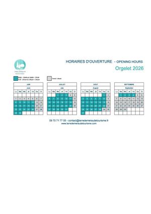 Horaires Orgelet