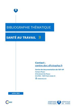 2026 Sante Travail