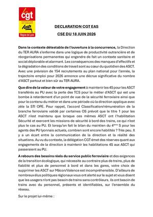 Declaration Cgt Eas