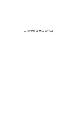 Miss Buncle 1er chapitre