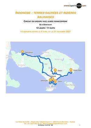 Terres Sacrées Et Rizières Balinaises 2027