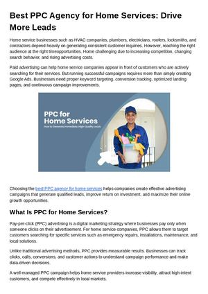 Best Ppc Agency For Home Services Drive More Leads