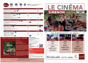 Programme Cinéma Septembre