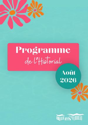 Programme des animations d'août