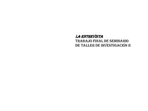 La Entrevista