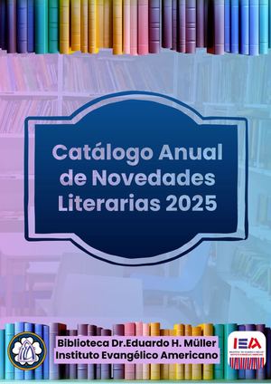 Catálogo Anual de Novedades Literarias Año 2025