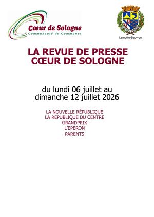 Revue Presse Coeurde Sologne S28
