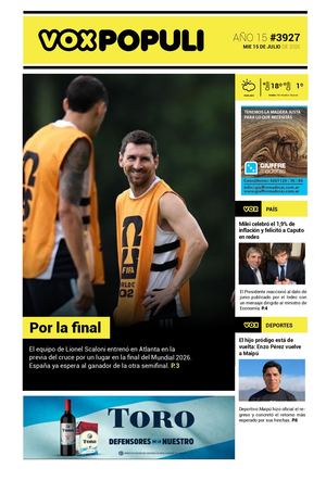 Tapa Vox Miércoles 15 07 2026
