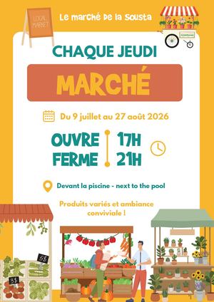 Jeudi Marche Camping La Sousta