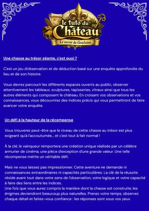 Tuto Secret de Goulaine