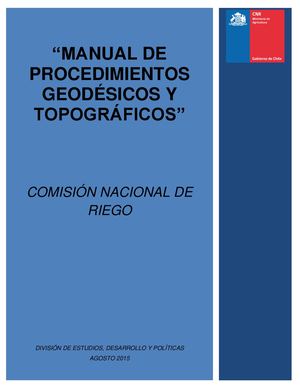 1 Material S1 Manual De Procedimientos Geodésico