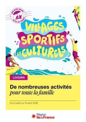 Villages Sportifs Et Culturels 2026
