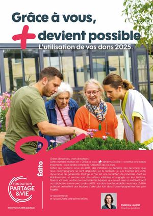 Grâce à vous, + devient possible : l'utilisation de vos dons 2025