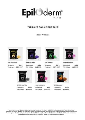 Tarifs Et Conditions 2026 Epiloderm