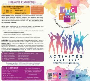Brochure Mjc Ermont 2026 2027