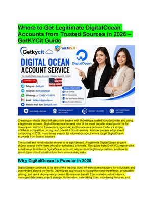 69 Best Sites To Buy Verified Digital Ocean Accounts