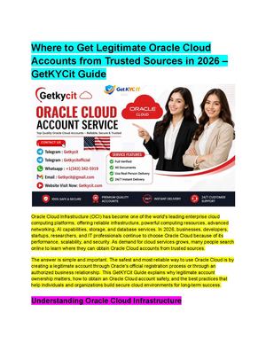 Top 5 Features To Look For When Buying Oracle Cloud Accounts In Bulk