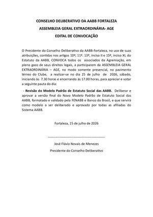 Assembleia Geral Extraordinária Age 25 07