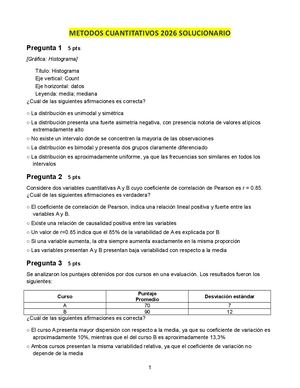 Metodos Cuantitativos 2026 Solucionario