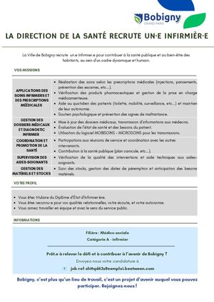 Infirmière Direction De La Santé