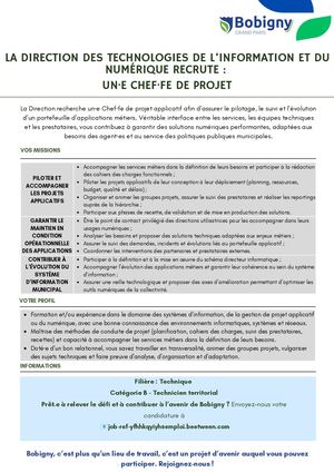 Chef Fe De Projet DTIN