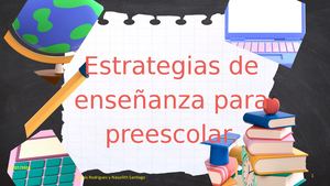 Estrategias De Enseñanza Para Preescolar 1