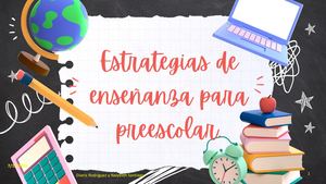 Estrategias De Enseñanza Para Preescolar 1